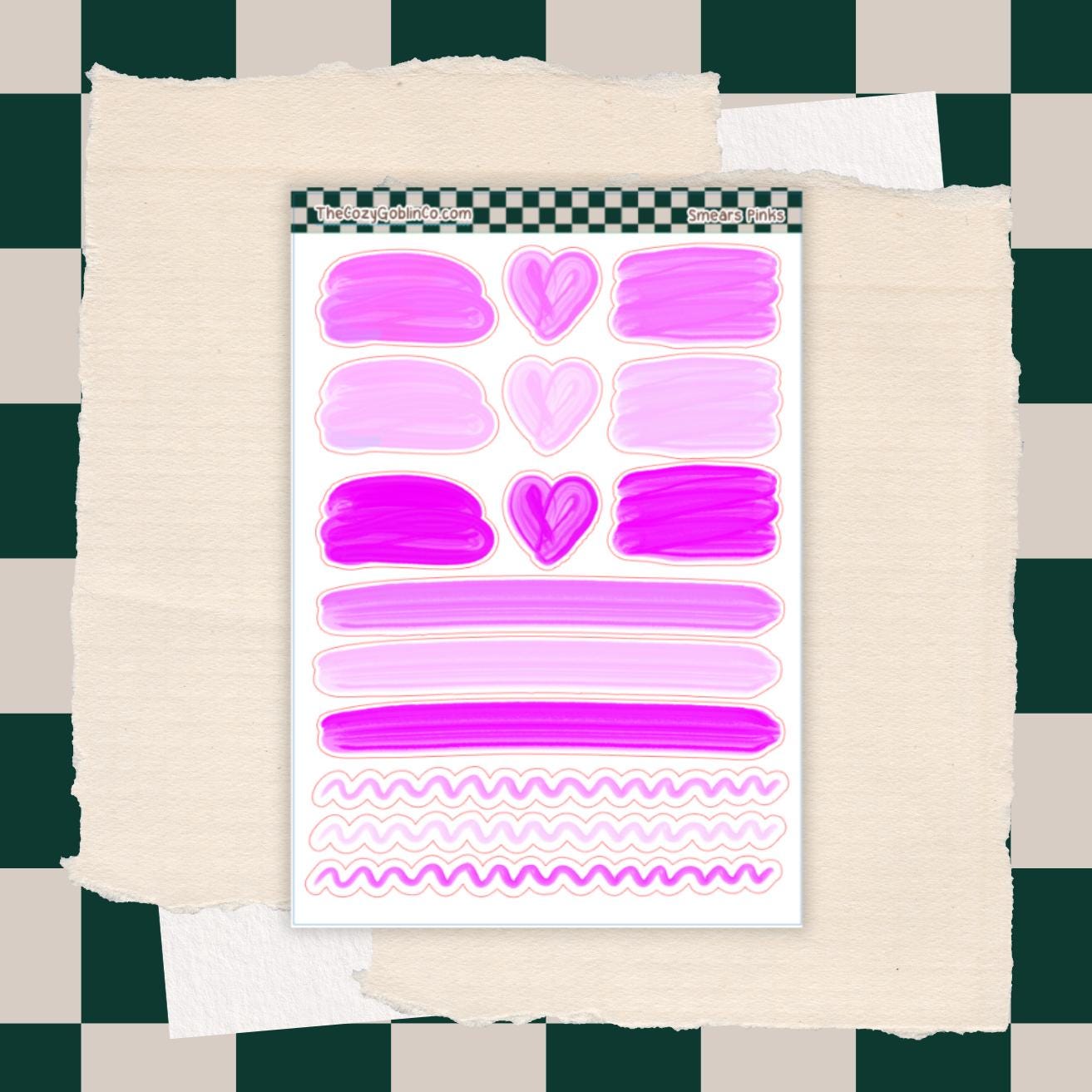 Smear Stickers | Journal Planner Art Supplies
