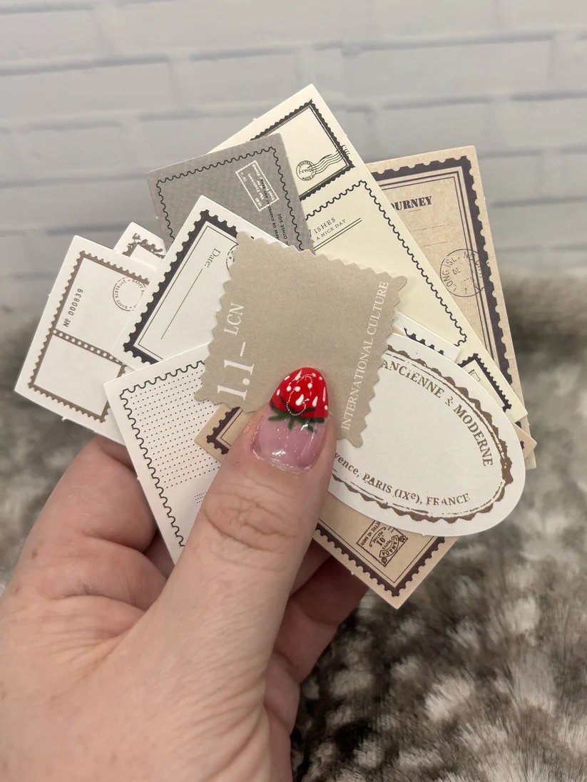 Elegant Floral Ephemera Pack: Vintage Flower Stickers, Botanical Paper Embellishments