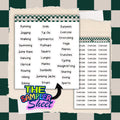 Healthy Living Exercise Scripts (with sampler sheet option) Journal Stickers | Planner Stickers
