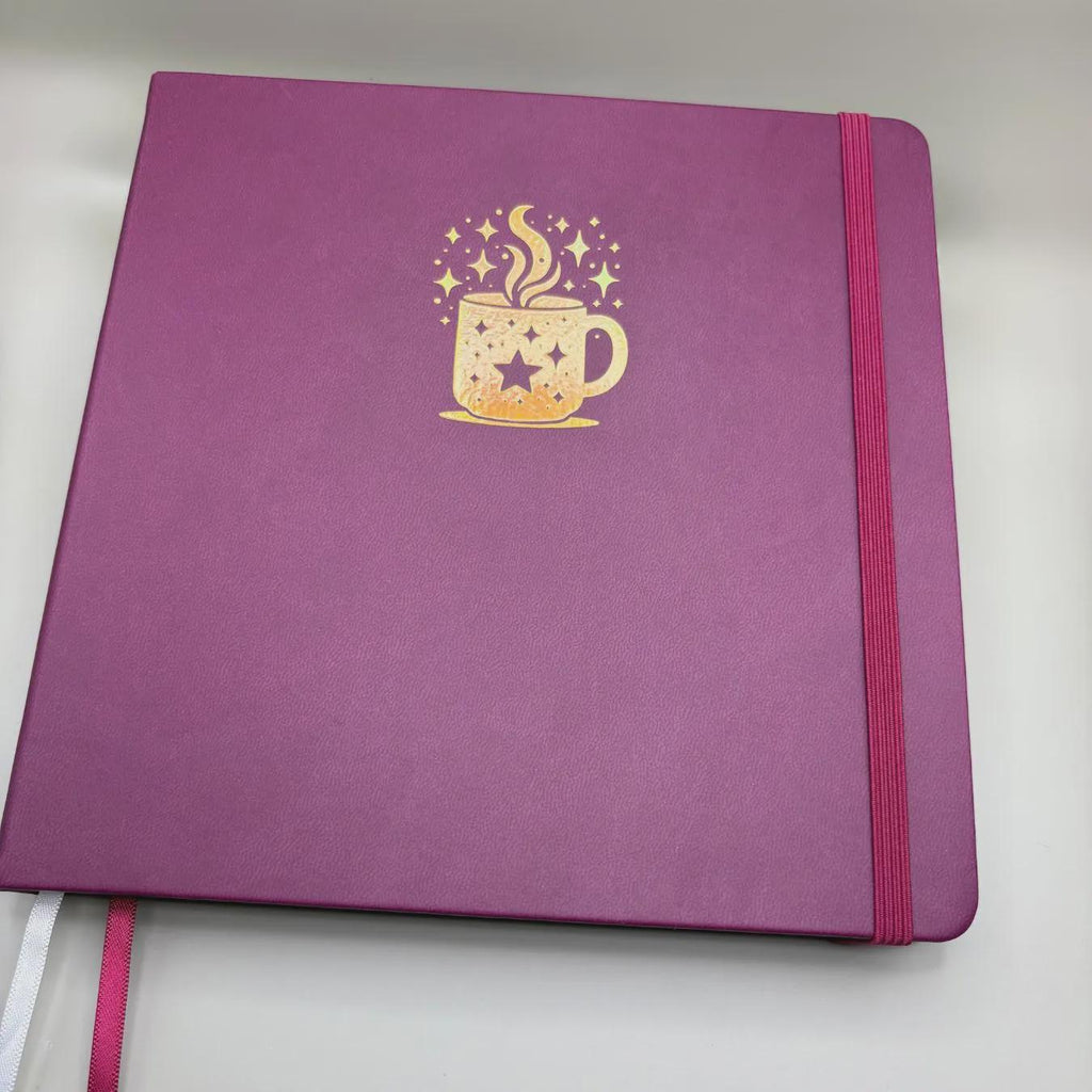 Mystical Mug Dot Grid Journal: Gold Holo Foil, 160gsm