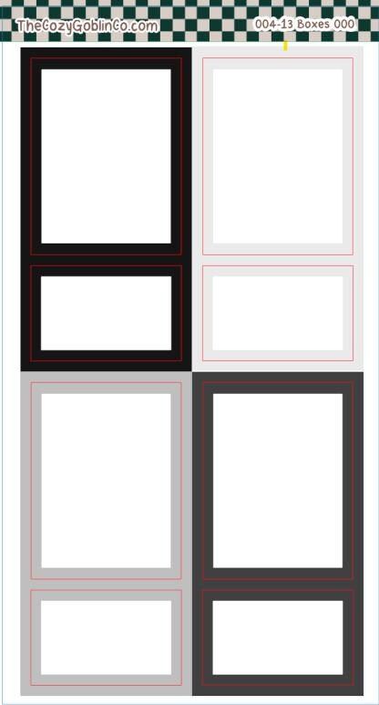 Color edge boxes Journal Stickers | Planner Stickers