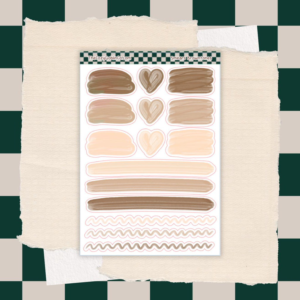 Smear Stickers | Journal Planner Art Supplies